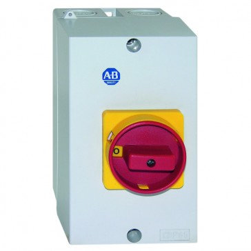 Interrupteur de charge IEC 194E - IP65 (Thermoplastique) - montage : base/rail DIN - 3 pôles - Courant maximum : 25 A - 690 V