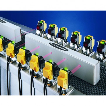 Détecteur laser QS18 - 10..30 VDC - Portée : 300 mm - PNP
