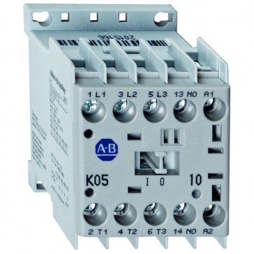Mini-contacteur 100-K - 3 pôles - 3NO - contacts auxiliaires : 1NF -Puissance (pour 400 V) : 2,2 kW - Tension d'actionnement : 24 VCC - avec circuit de protection diodes