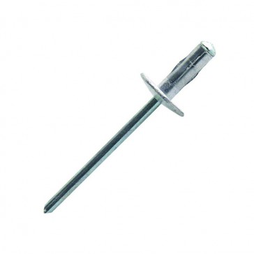 Rivet aveugle multi serrage tête plate aluminium/acier UX - Diamètre de la tige : 4,8 mm - Longueur du rivet : 10,3 mm