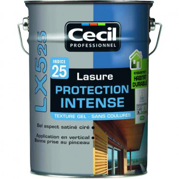 Lasure protection intense LX 525 - 5 L - incolore