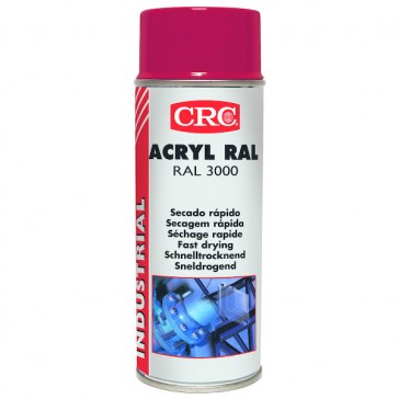 Peinture en aérosol ACRYL RAL - rouge signal RAL 3020 - brillant - 400 mL