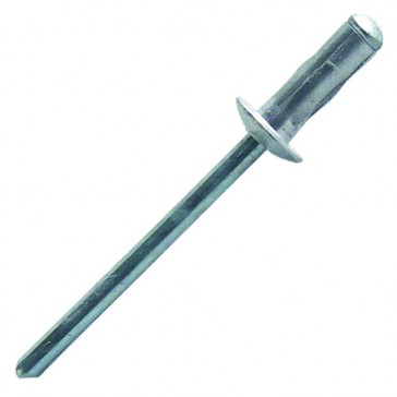 Rivet aveugle multi serrage tête plate aluminium/acier UD - Diamètre de la tige : 3,2 mm - Longueur du rivet : 12,7 mm