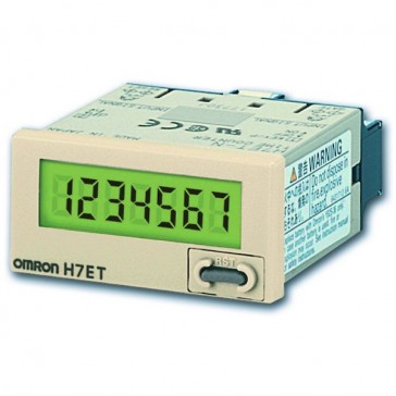 Compteur H7ET-N - 48x24 mm - LCD 7 chiffres - entrée NPN/contact