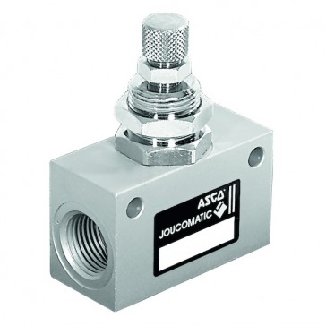 Régleur de débit pneumatique en ligne encastrable série 346 - NBR,aluminium - G1/4