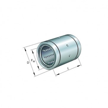Douille à billes - KB20-PP - Diamètre intérieur : 20 mm - Diamètre extérieur : 32 mm - Largeur : 45 mm