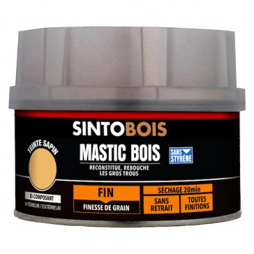 Mastic à bois SINTOBOIS FIN - 200 g - sapin