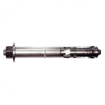Cheville métallique charges lourdes TRIGA Z Inox A4 avec tige et écrou - Diamètre de perçage : 15 mm - Épaisseur maximale de la pièce à fixer : 45 mm - boîte de 25