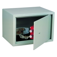 Coffre-fort à clé PRELUDE à poser à clé gris petit volume