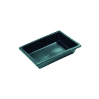 Auge plastique 3 Litres 320 x 220 x 65 mm noir