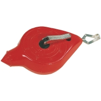 Cordeau à tracer métal rouge 30 mètres avec fil 1 mm tressé