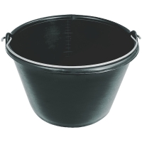 Seau de vendange Noir 16 Litres anse diamètre 5,3 mm