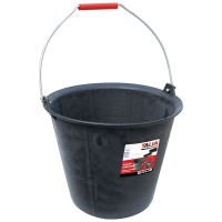 Seau en caoutchouc TALIAGOM 13 Litres avec une poignée, des ergots et une anse de 5,3 mm