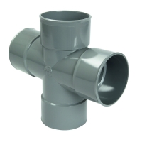 Culotte double parallèle 87°30 PVC femelle-femelle - Diamètre : 100 mm