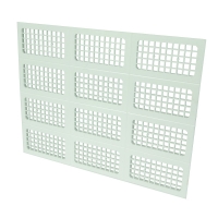 Grille ventilation applique à decouper L 430 x H 334 mm polystyrène blanche X600