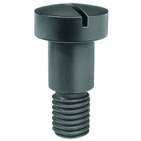 Axe épaulé acier à tête cylindrique bombée fendue Brut - 8 x 10 mm