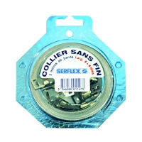 Collier à bande sans fin avec têtes CIBSF8 - Plage de serrage : 0_3000 mm - Nombre de têtes : 8 - Largeur de bande : 8 mm