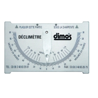 Déclimètre double graduation
