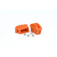Sabot enveloppant pour marchepied Orange 50 mm par Paire