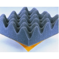 Mousse acoustique STRASONIC série 841 adhésivée - Longueur : 700 mm - Largeur : 500 mm - Épaisseur : 50 mm