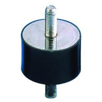 Butée cylindrique RADIAFLEX fixation à 2 tiges filetées - D.40 mm - Charge de pression maximale : 1500 N - 521401