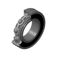 Roulement rigide à billes 6204EE - Diamètre intérieur : 20 mm - Diamètre extérieur : 47 mm - Largeur : 14 mm - Jeu : C0 (sans jeu) - Type d'étanchéité : joint
