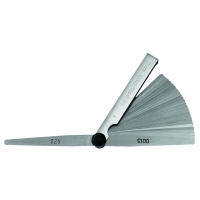 Jauge d'épaisseur série 804U - Mesure pouce - Bout pointu - Précision : +/- 15/10 000 à 250/10 000" - Nombre de lames : 26 - Longueur des lames : 88,9 mm