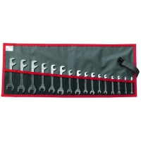 Jeu de 16 clés à fourche micromécaniques têtes inclinées 15° et 75° - 34.JL16T