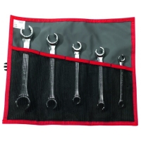 Jeu de 5 clés à tuyauter inclinées 42.JE5T 8 x 10 à 22 x 24 mm