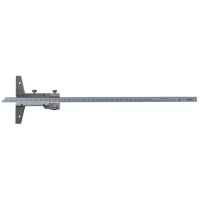 Jauge de profondeur analogique à vernier série 527 - Capacité : 300 mm - Précision : 0,04 mm - Largeur de l'embase : 6,5 mm - Réglage fin