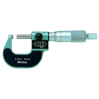 Micromètre d'extérieur mécanique à compteur - Plage de capacité : 0-25 mm - Précision : ±2 µm - Sans sortie de données