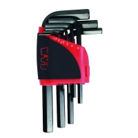 Râtelier de 9 clés mâles courtes 6 pans bruni 62-R9A - 1,5 à 10 mm