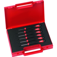 Coffret de 6 tournevis de précision à empreinte Phillips® et Plat