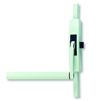 Serrure antipanique série 89 3 points haut et bas coupe-feu argent