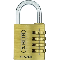 Cadenas à combinaison 165 VRAC laiton - Largeur du coffre : 42 mm - Diamètre de l'anse : 6 mm - Hauteur de l'anse : 27 mm