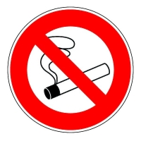 Panneau de signalisation défense de fumer - 300 mm