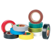 Ruban adhésif électrique 6022 - 10 m x 15 mm - multi-teintes - lot de 10