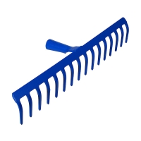 Râteau à douille 16 dents courbées sans manche 46 cm