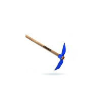 Serfouette forgée panne / langue - manche bois - Longueur de tête 30cm