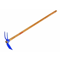 Serfouette forgée panne et fourche avec manche Longueur tête 26 cm