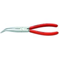 Pince à bec cigogne demi rond 40° avec manche gainé PVC 200 mm