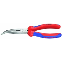 Pince à bec cigogne demi rond 40° 200 mm avec manche bimatière