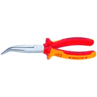 Pince à bec cigogne demi rond 40 degrés chromée isolée 1000V 200 mm