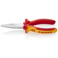 Pince à becs longs pleins chromée isolée 1000V 160 mm - Longueur des becs : 46,5 mm