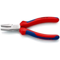 Pince à becs plats 160 mm chromée avec manche bimatière