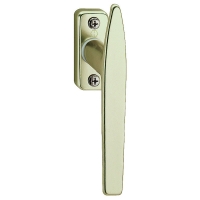 Poignée de fenêtre aluminium champagne F2 carré de 7 mm longueur 65 mm