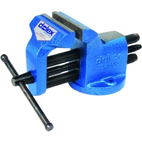 Étau d'établi double guidage - Capacité d'ouverture : 130 mm - Largeur de mors : 90 mm