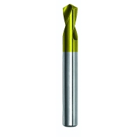 Foret à centrer 0896 HSS-E Cobalt angle 120° - Revêtement TiN - Diamètre du corps : 6 mm - Longueur totale : 66 mm