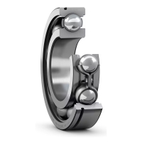 Roulement rigide à billes à rainure d'arrêt 6305 N - Diamètre intérieur : 25 mm - Diamètre extérieur : 62 mm - Largeur : 17 mm - Jeu : C0 (sans jeu) - Type d'étanchéité : ouvert