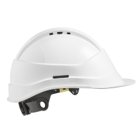 Casque de protection KARA ventilé visière longue - blanc